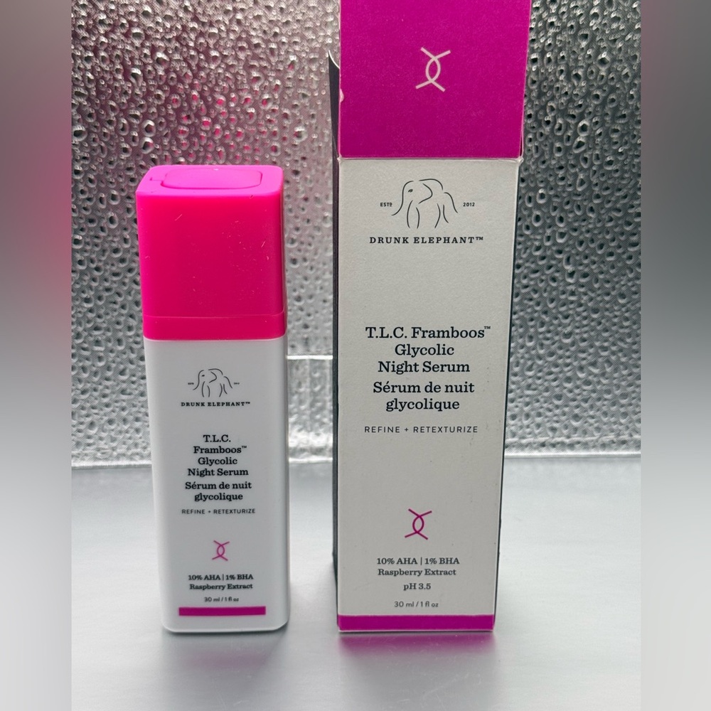 Drunk Elephant TLC Framboos Glycolic Night Serum BNIB!